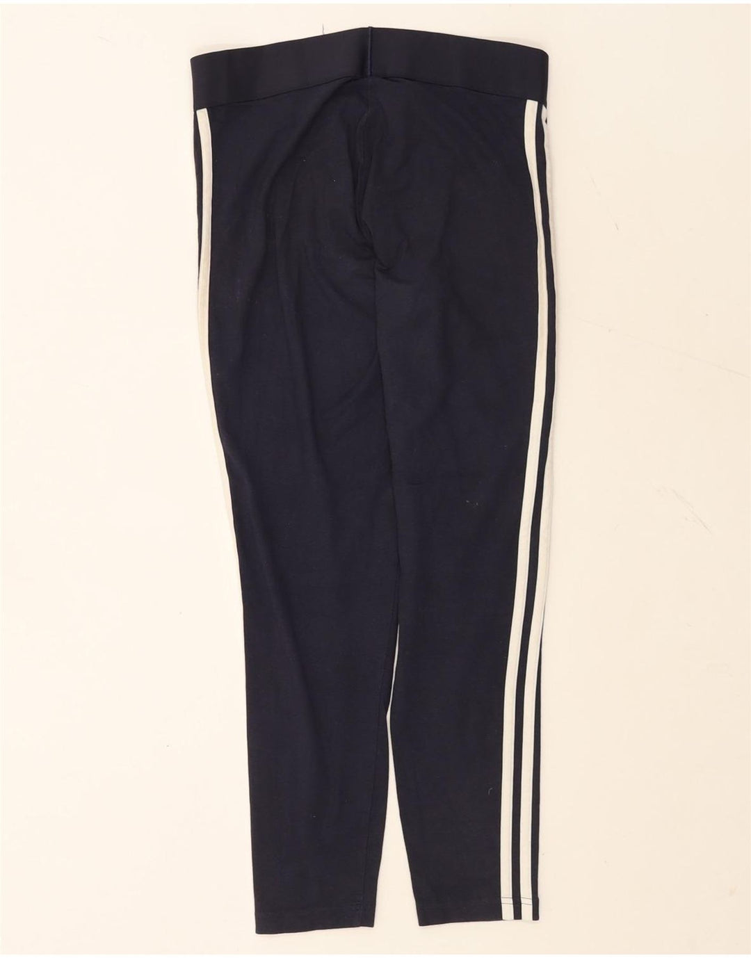 Leggings Adidas Donna UK 12/14 Medio Blu Navy