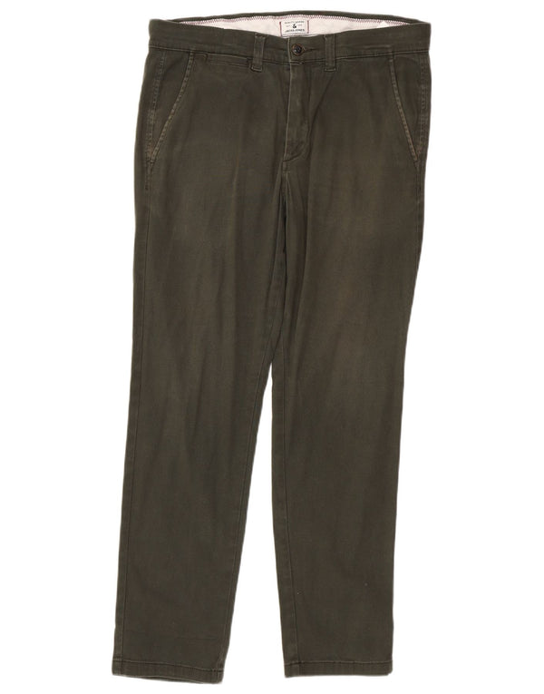 Jack & Jones Mens Slim Chino Trousers W32 L30 Khaki Cotton