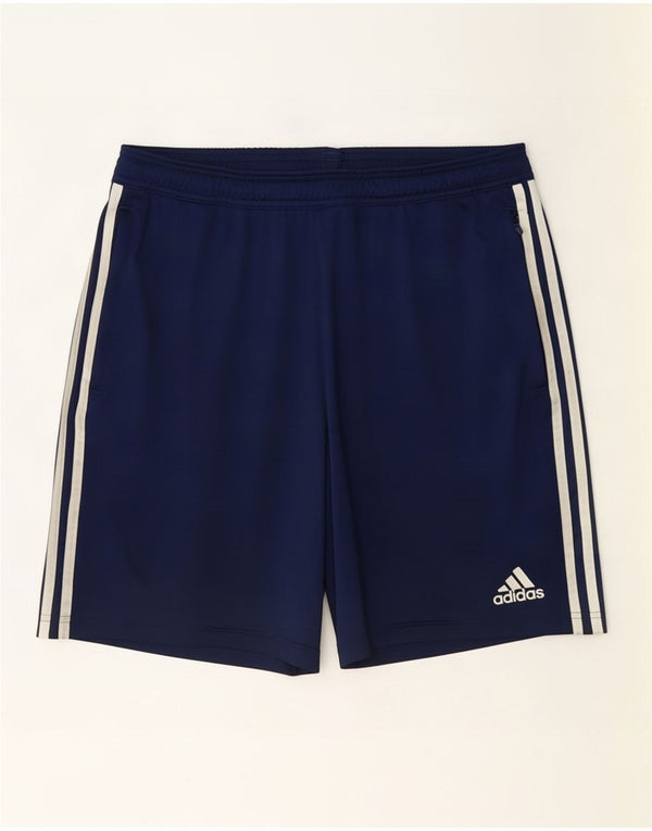 Pantaloncini sportivi Adidas Aeroready da uomo di grandi dimensioni in poliestere blu navy