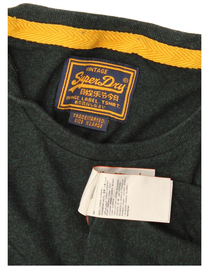 T-shirt da uomo Superdry Top XL in cotone verde