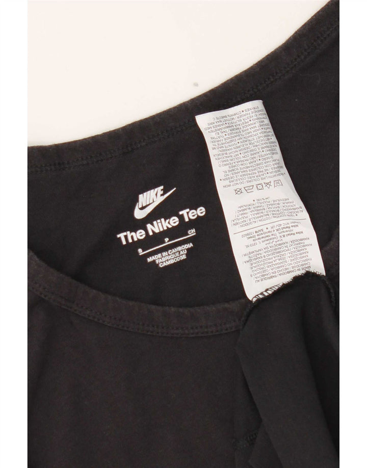 Canotta Nike da uomo piccola in cotone nero