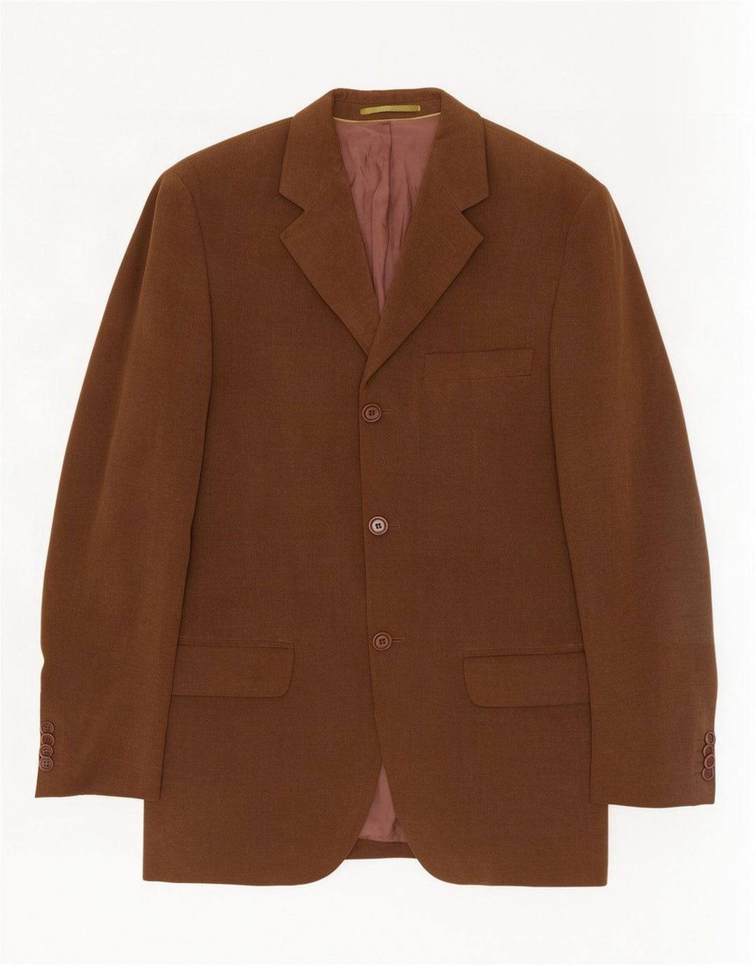 Giacca blazer da uomo a 3 bottoni Massimo Dutti EU 46 piccola in cotone marrone