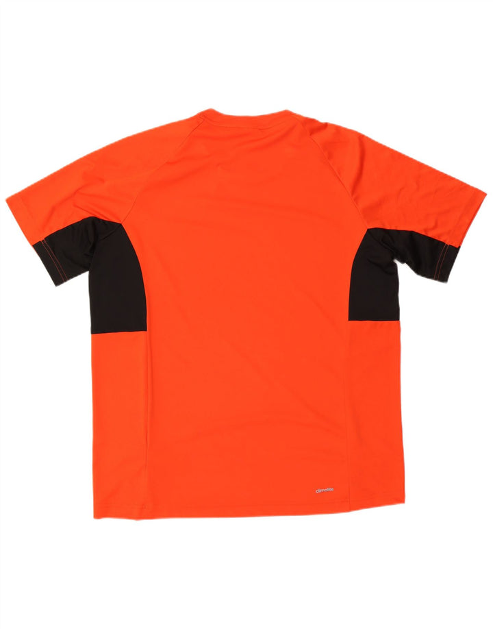 Tuta da ginnastica Adidas Climalite da uomo XL XL arancione in poliestere color block