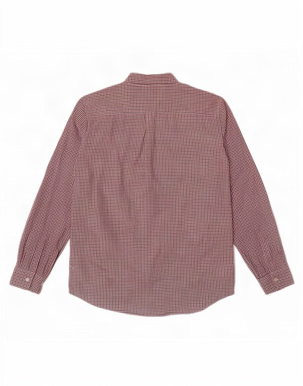 Camicia da uomo Chaps a quadri rossi grandi in cotone