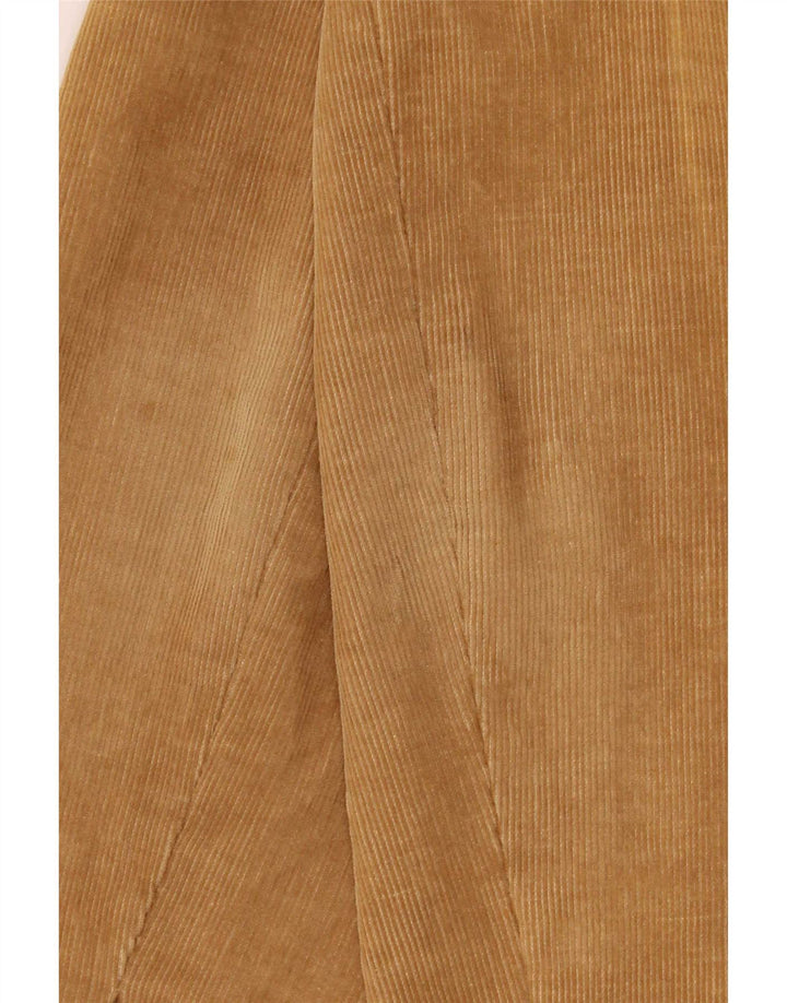 Giacca blazer in velluto a coste a 2 bottoni da donna Zara UK 10 piccola in cotone beige
