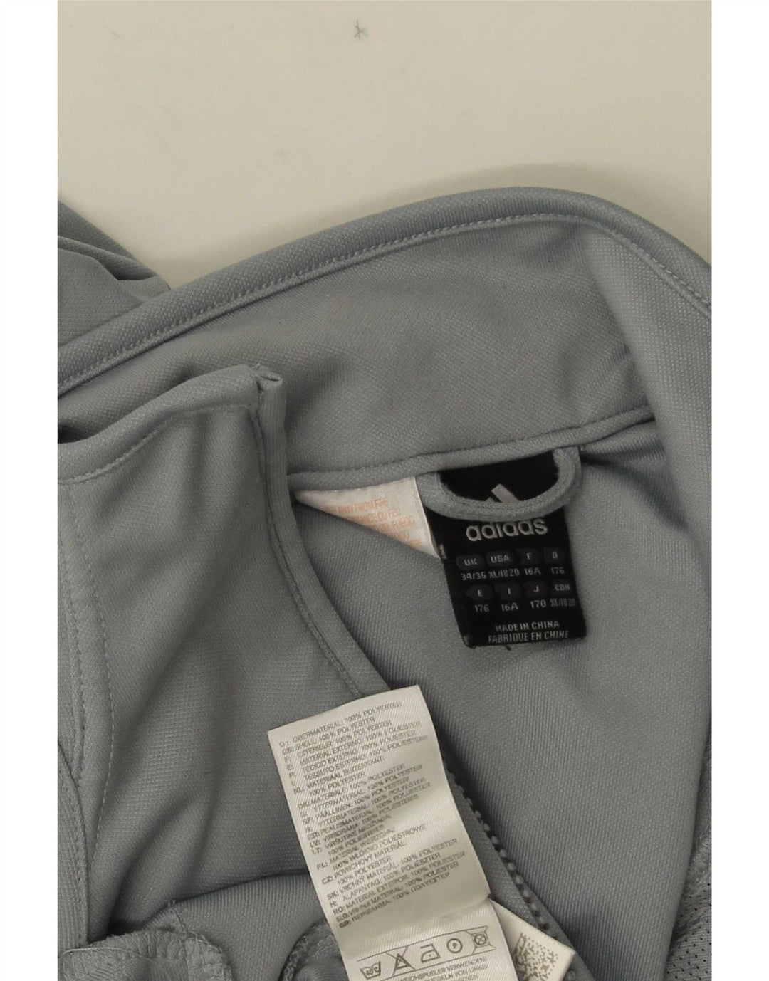Giacca da ginnastica grafica da ragazzo Adidas 15-16 anni Colorblock grigio