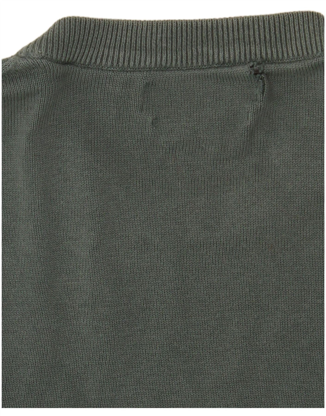 Maglione maglione girocollo da uomo Marks & Spencer in cotone verde medio