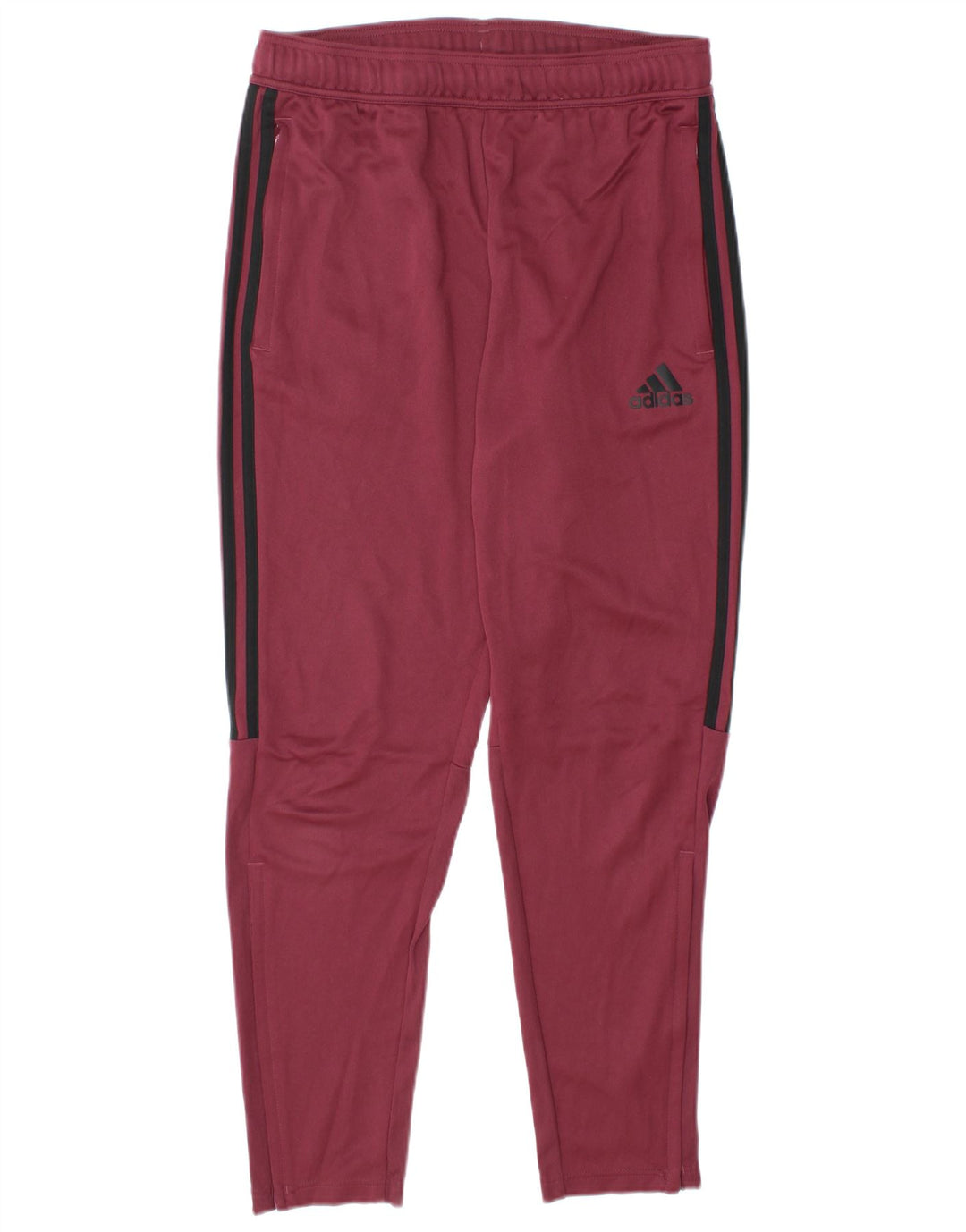 Pantaloni da tuta Adidas da uomo in poliestere bordeaux medio