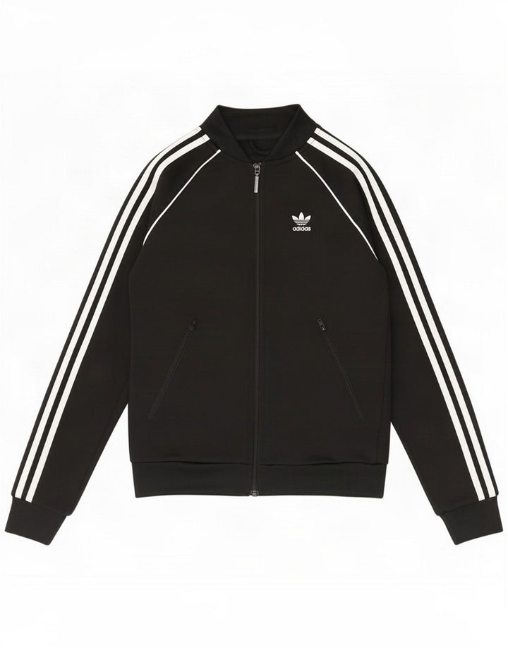 Adidas Giacca da tuta da donna UK 4 XS Nero Poliestere