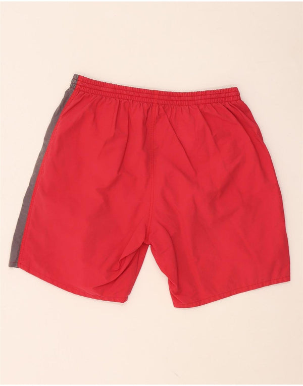 NAPAPIJRI Pantaloncini sportivi grafici da uomo 2XL Cotone color block rosso