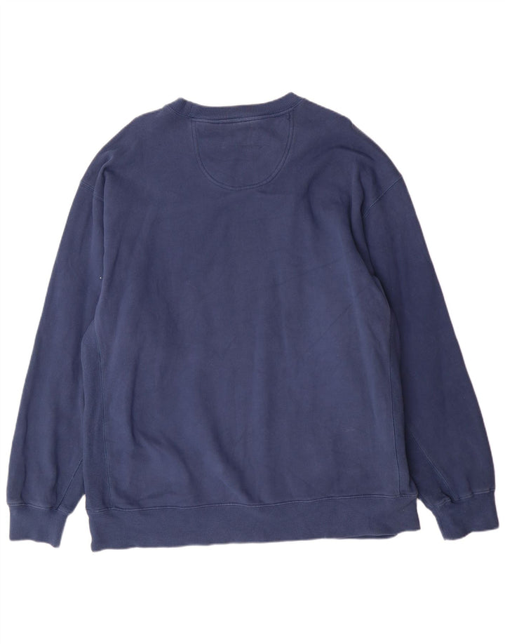 Felpa alta da uomo Izod maglione XL cotone blu navy