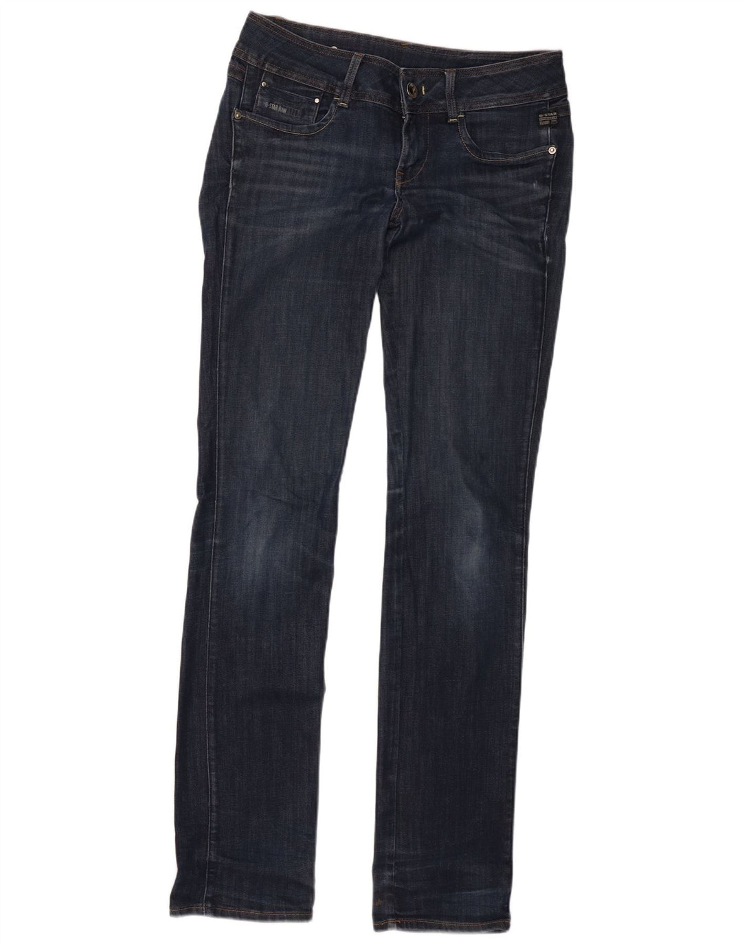 Jeans dritti da donna G-Star W29 L36 cotone blu navy