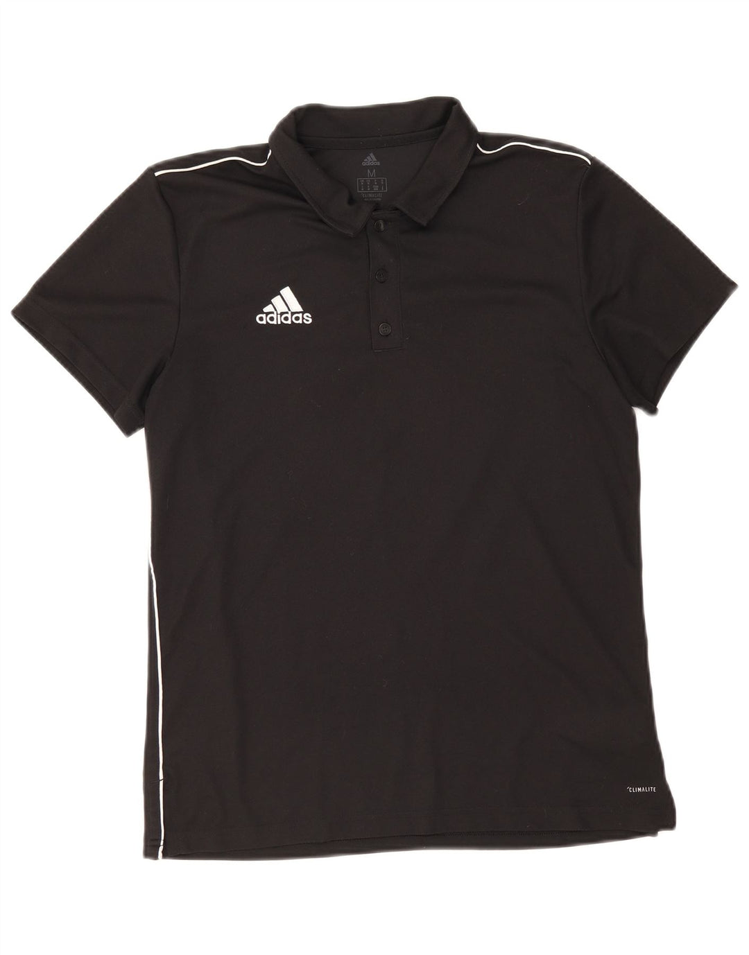 Polo Adidas Climalite da uomo media in poliestere nero