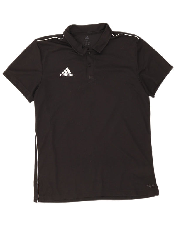 Polo Adidas Climalite da uomo media in poliestere nero