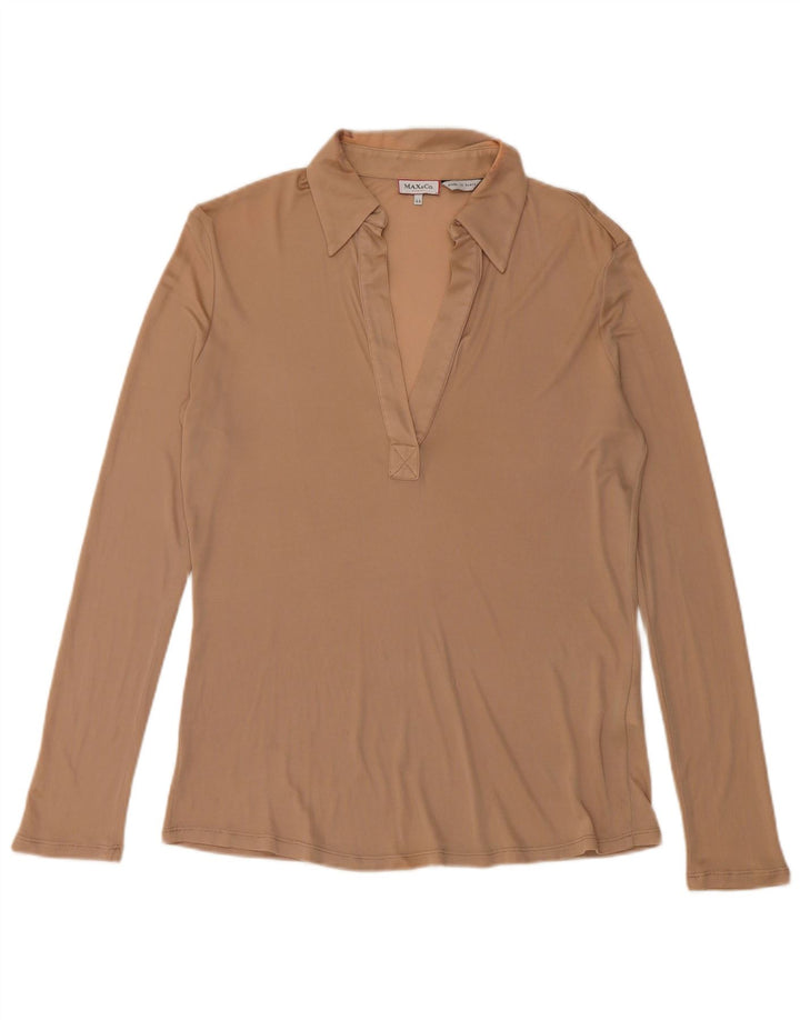 Polo a maniche lunghe da donna Max & Co. UK 12 Beige medio
