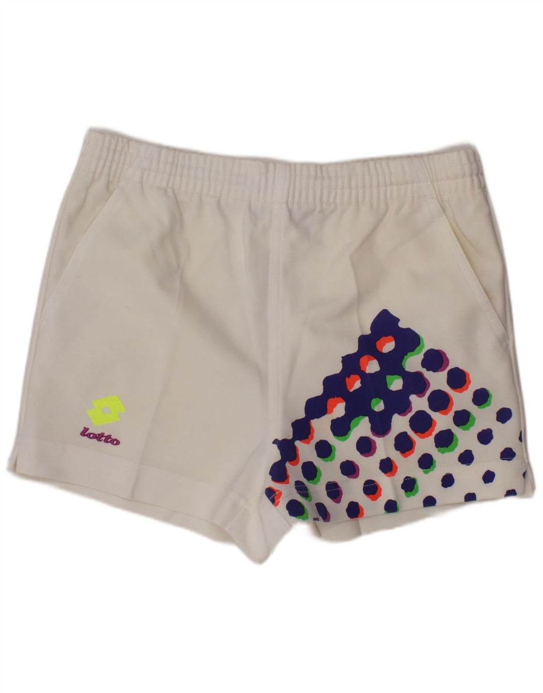 LOTTO Boys Sport Shorts 15-16 Years XL White Spotted Polyester