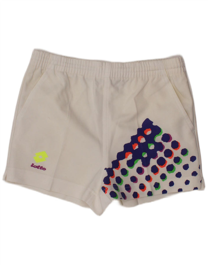 LOTTO Boys Sport Shorts 15-16 Years XL White Spotted Polyester