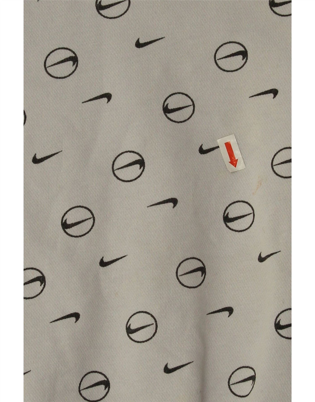 Felpa con grafica corta oversize da donna Nike UK 10 piccola grigia