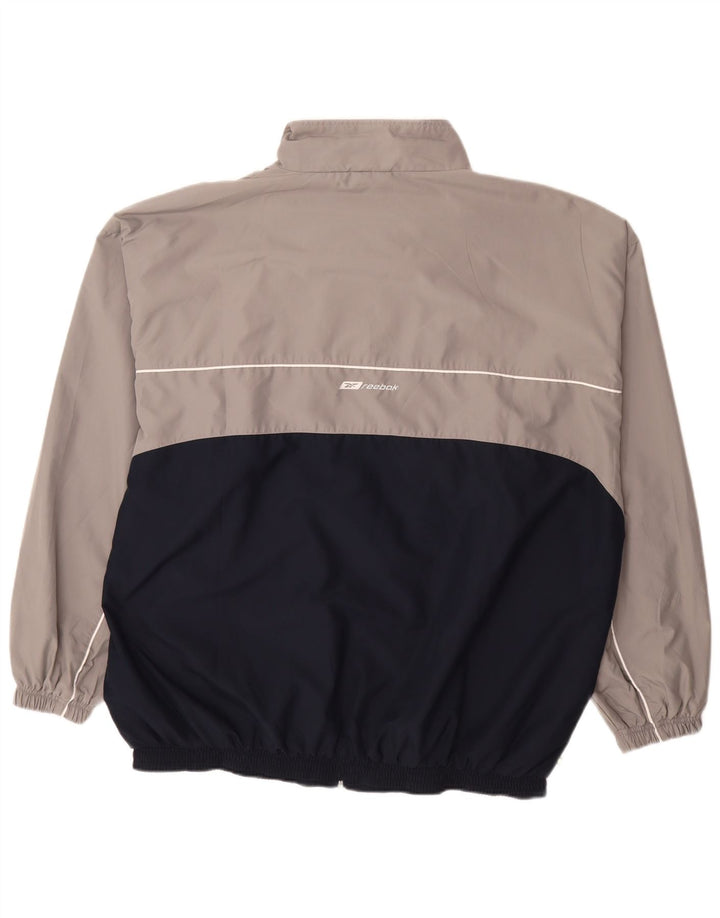 Giacca da tuta da uomo REEBOK 2XL Poliestere color block grigio