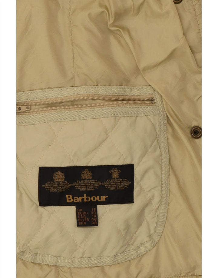 Giacca trapuntata da donna Barbour UK 18 XL kaki poliammide