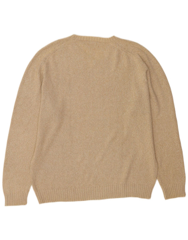 Maglione Kappa da uomo con scollo a V 2XL in cotone beige