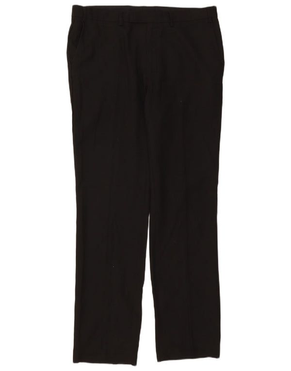 Pantaloni da abito slim fit da uomo Marks & Spencer W34 L32 neri