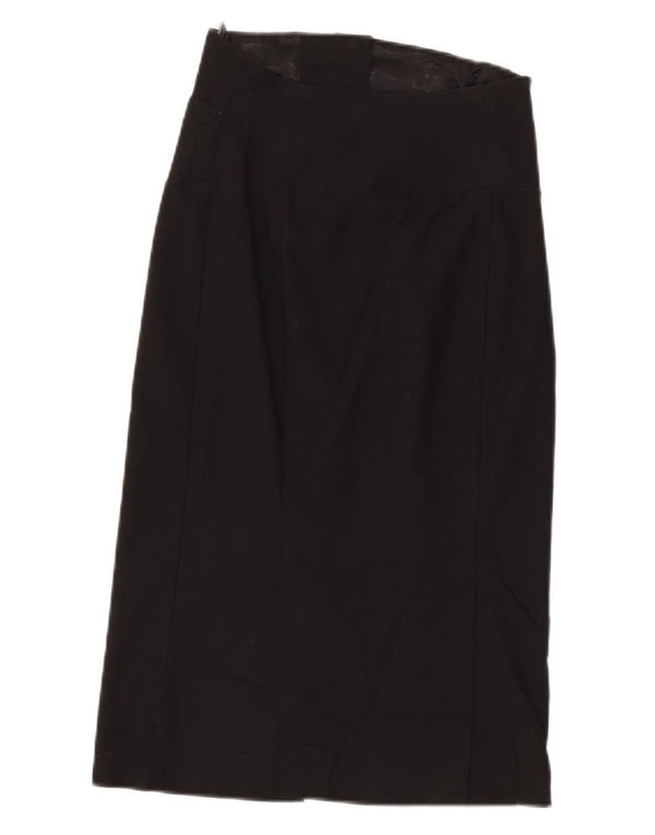 Gonna lunga da donna a vita alta Topshop UK 12 media W26 nera