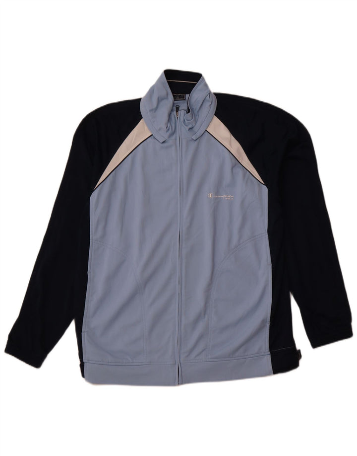 CHAMPION Giacca da tuta da uomo grande color block blu