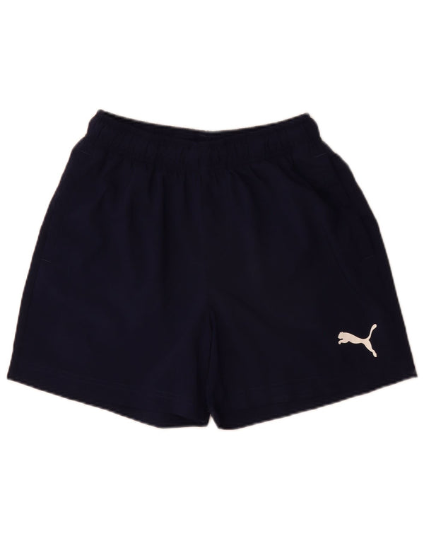 Pantaloncini sportivi da uomo Puma Small blu navy in poliestere