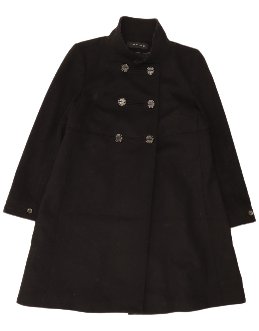 Cappotto doppiopetto da donna Zara UK 14 medio nero