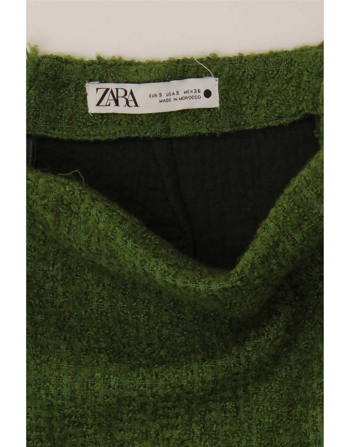 Minigonna Zara da donna piccola W26 verde