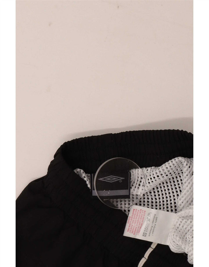 Pantaloncini sportivi grafici da uomo Umbro medio poliestere nero