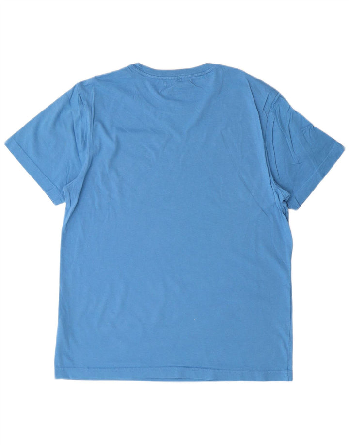 T-shirt grafica da uomo Hurley Top in cotone blu medio