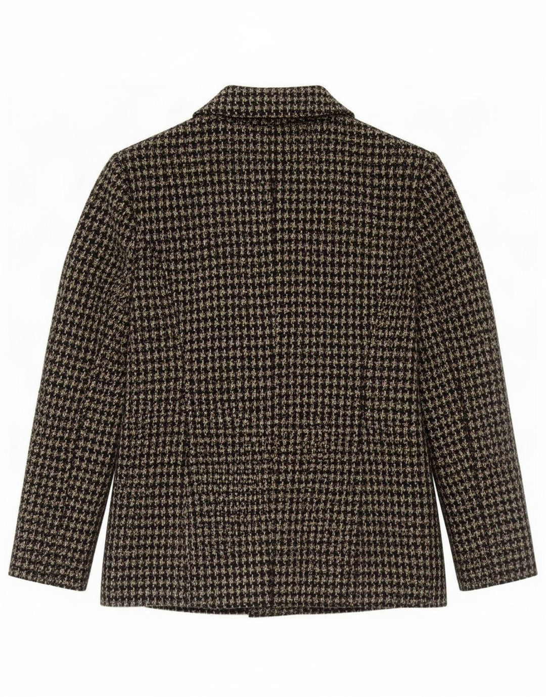 Giacca blazer da donna con maniche a 3/4 bottoni Kew UK 14 pied de poule verde medio
