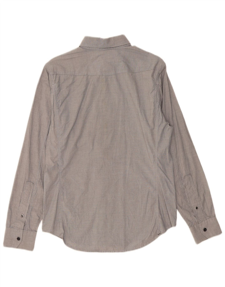 Camicia da uomo G-Star in cotone grigio medio