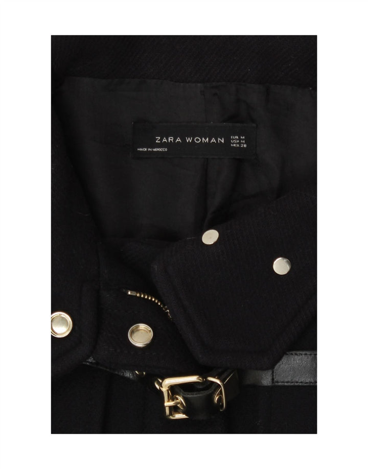 Cappotto da marinaio da donna Zara UK 14 medio in lana blu navy