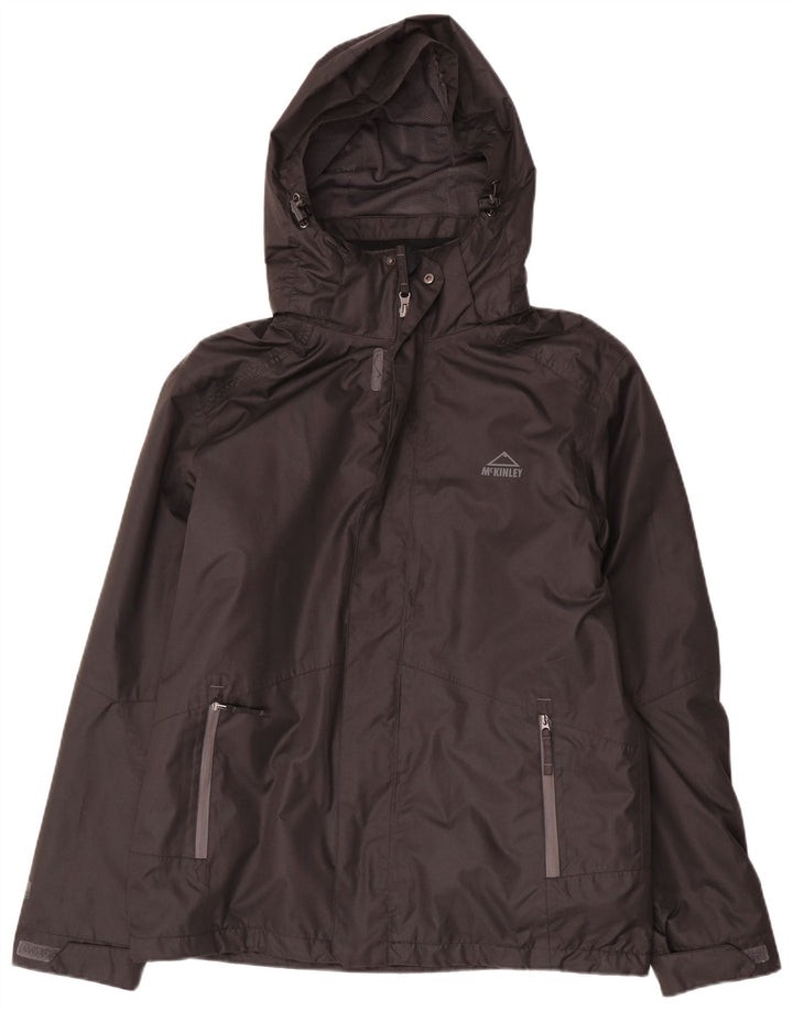 Giacca antipioggia con cappuccio da uomo McKinley UK 38 poliestere nero medio