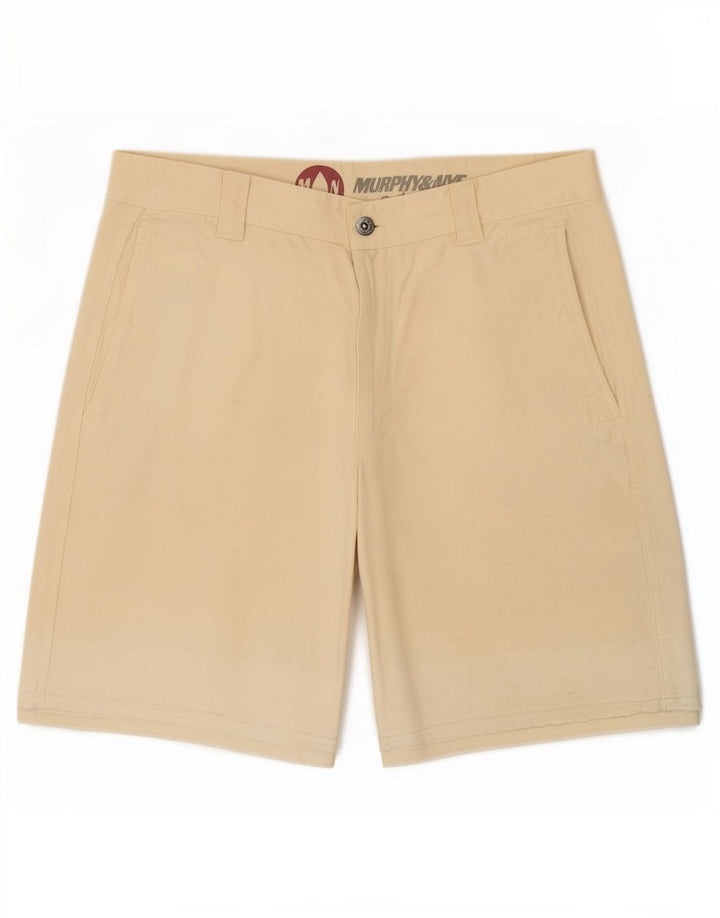 Pantaloncini chino da uomo Murphy & Nye medi W33 in cotone beige