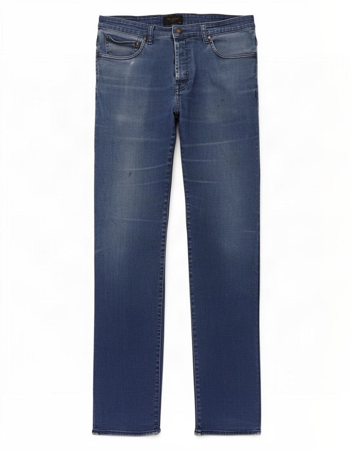 Jeans slim da uomo Ted Baker W36 L33 Blu