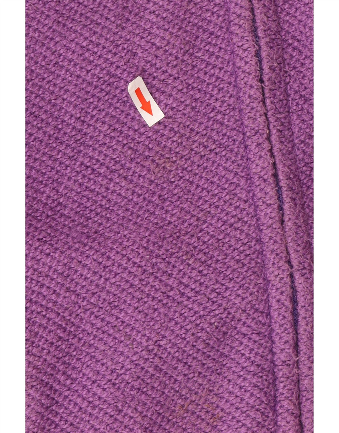 Maglione cardigan da donna Weird Fish UK 16 grande cotone viola