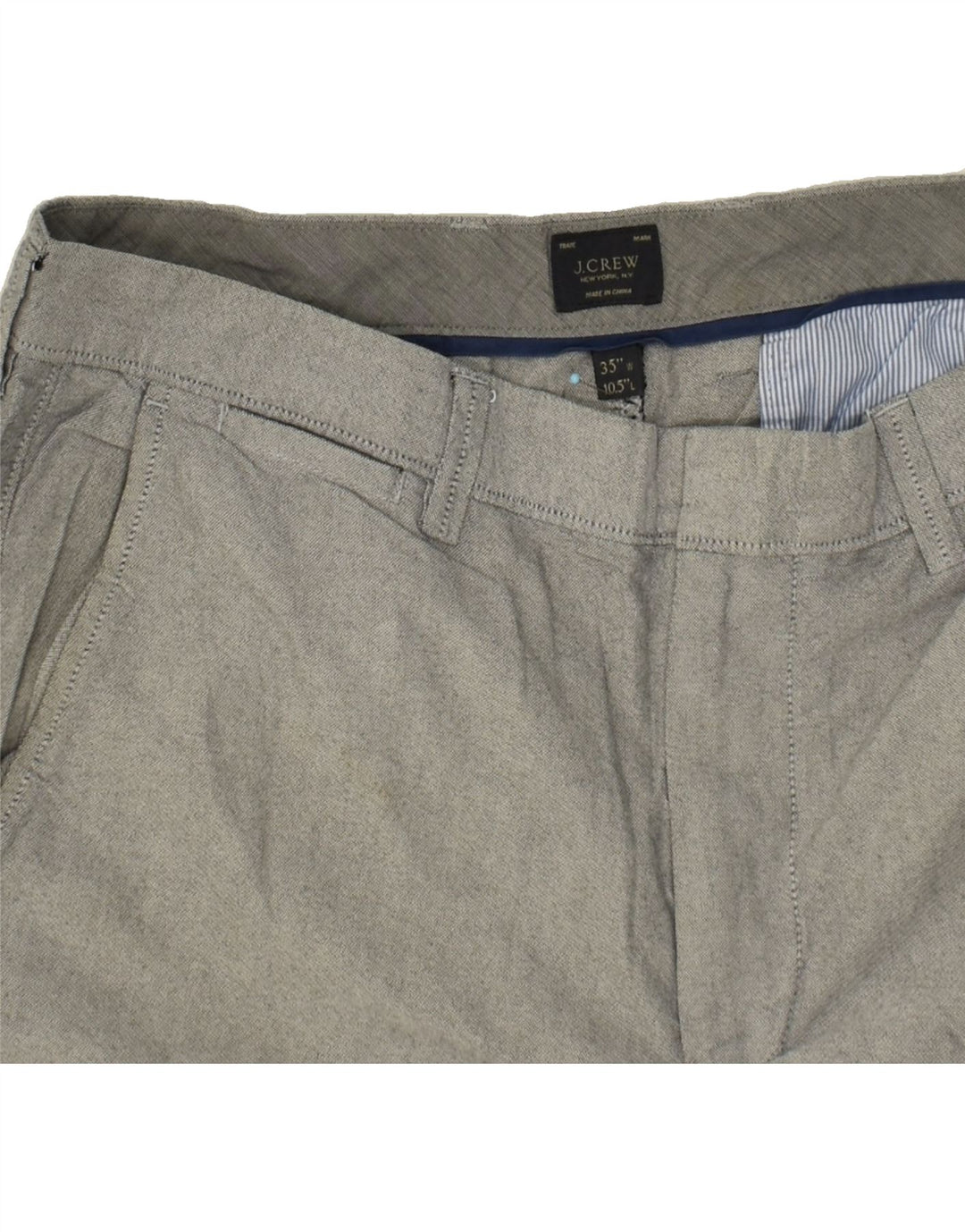 J. CREW Mens Chino Shorts W35 Large Grey | Vintage J. Crew | Thrift | Second-Hand J. Crew | Used Clothing | Messina Hembry 