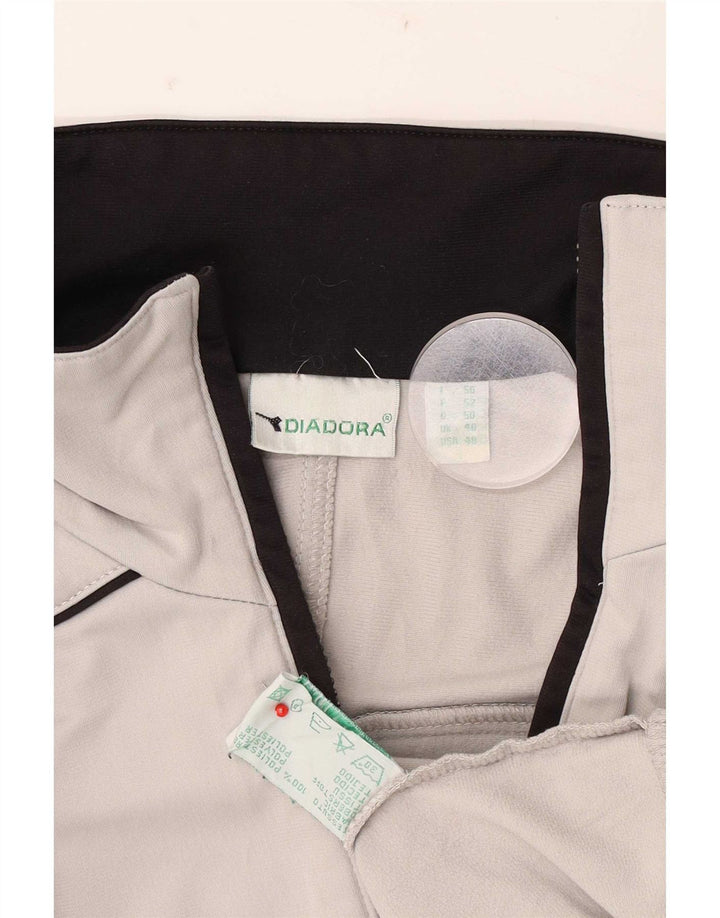 Giacca da tuta da uomo Diadora UK 40 Poliestere grigio medio