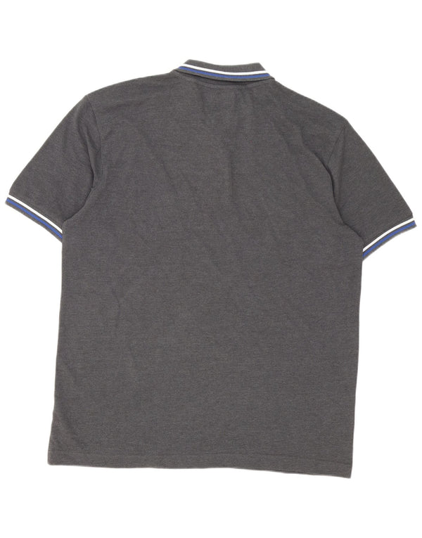 Polo Kappa da uomo 2XL a righe grigie