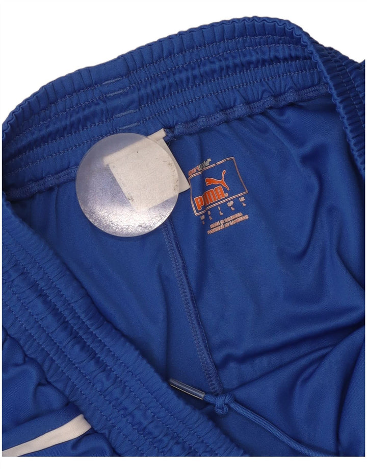 Pantaloncini sportivi Puma Italia da uomo con grafica grande blu in poliestere
