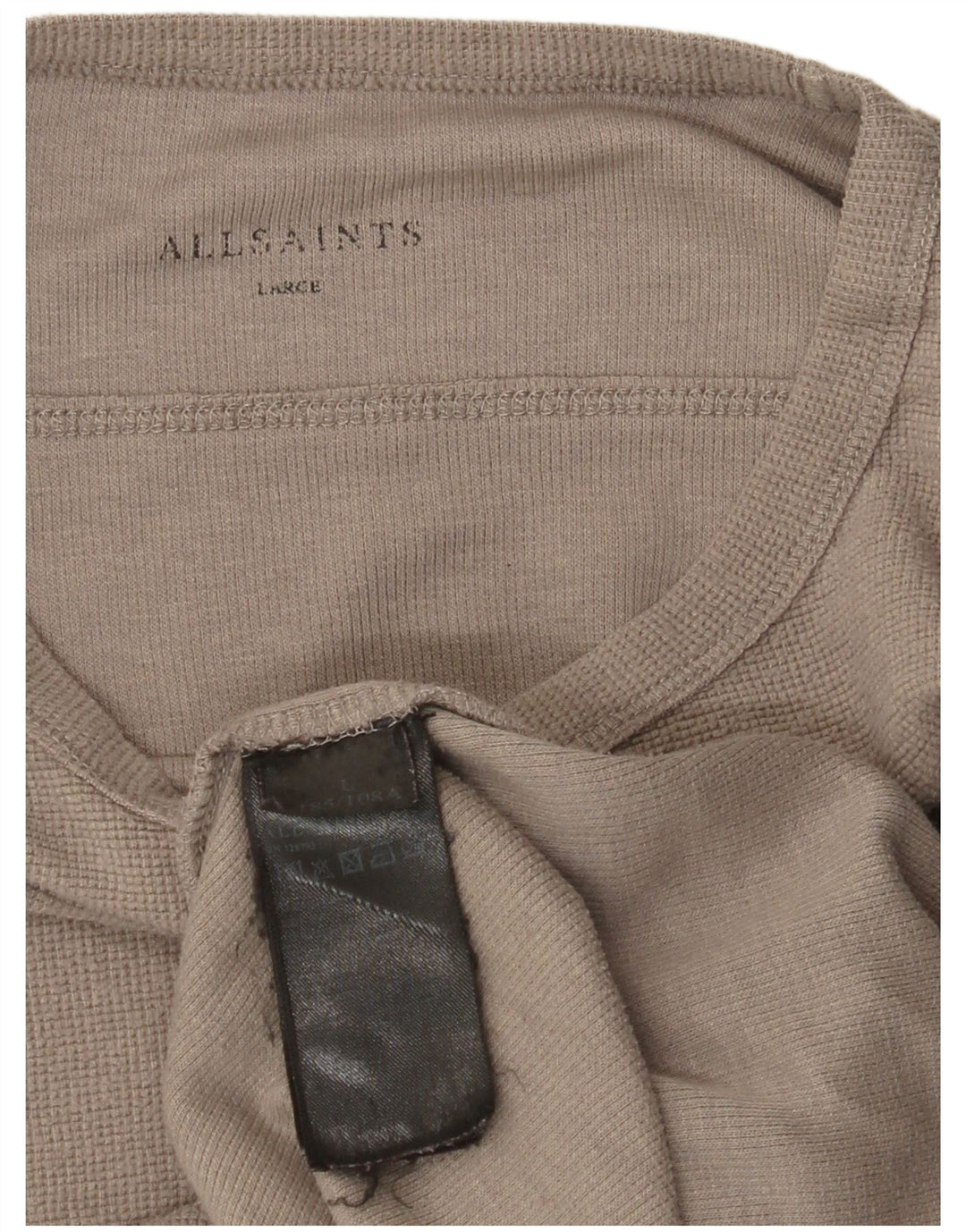 Maglia da uomo a maniche lunghe All Saints, grande, in poliestere grigio