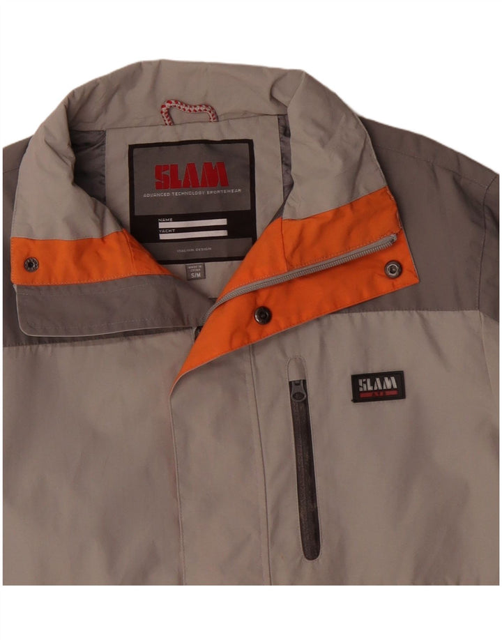 Giacca a vento da uomo Slam UK 36 Small Poliammide color block grigio