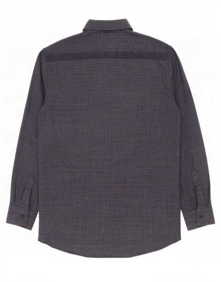 Camicia da uomo in flanella Superdry XL pied de poule blu navy