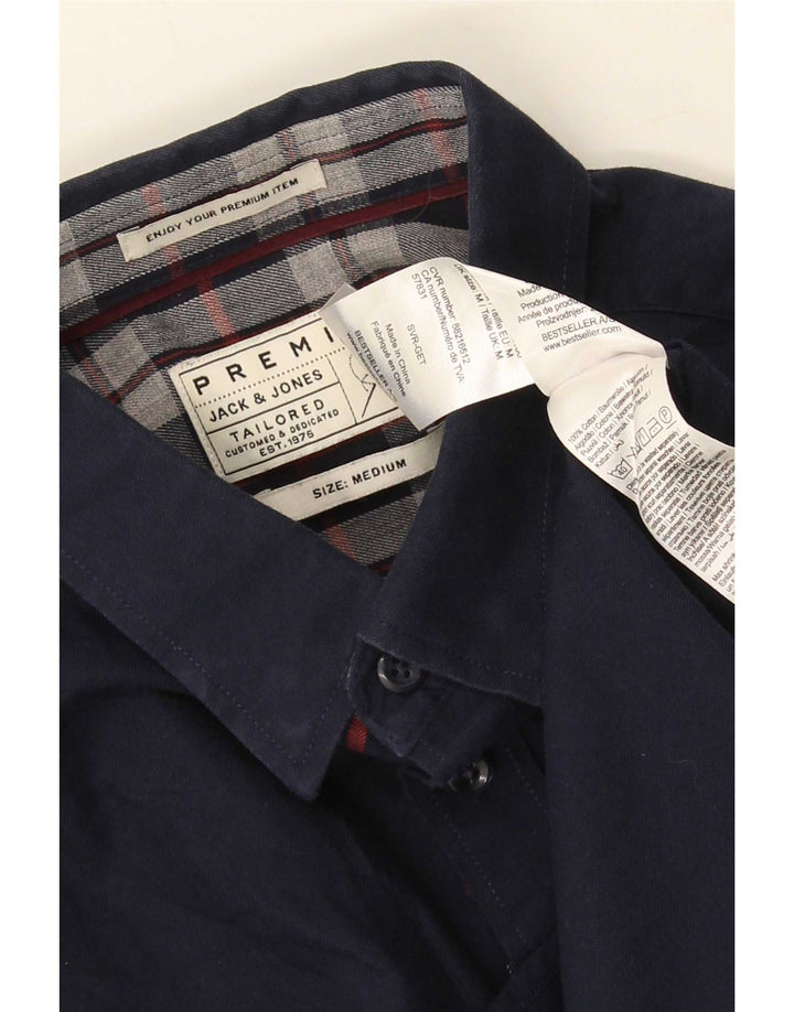 Camicia sartoriale da uomo Jack & Jones in cotone blu navy medio