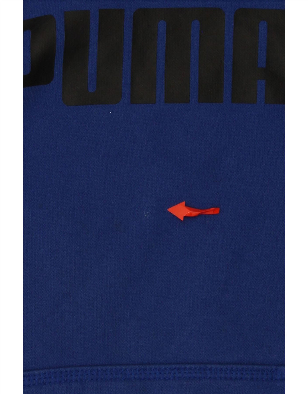 Felpa con cappuccio grafica PUMA da uomo piccola in cotone blu