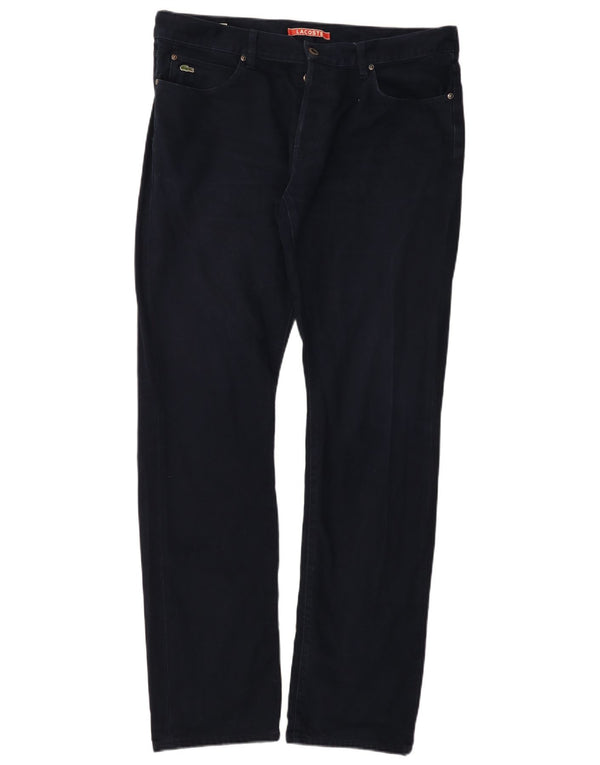 Jeans dritti da uomo Lacoste W36 L34 cotone blu navy